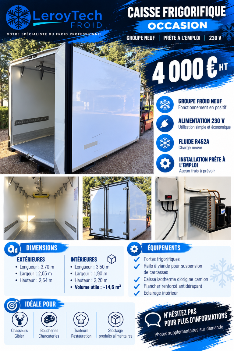 LeroyTech Froid Caisse frigorifique 14,6m3